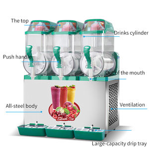 Miken เครื่องทำน้ำปั่นเชิงพาณิชย์3ชาม12L X 3ถังสแตนเลสพร้อมอุปกรณ์เบเกอรี่เชิงพาณิชย์ - Product Image 2