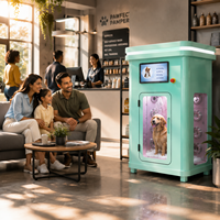 Station de lavage automatique pour animaux de compagnie, kiosque de toilettage et séchage pour chiens en libre-service, intelligent et extérieur, pour grands chiens