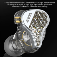 CCA-auriculares metálicos LYRA HiFi con micrófono, dispositivo de audio con cancelación de ruido y Monitor de música