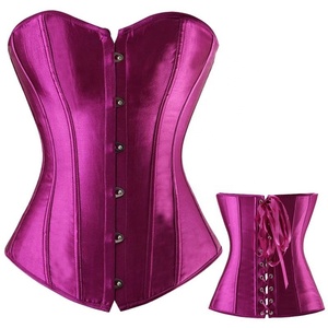 Corsets et Bustiers <span class=keywords><strong>Sexy</strong></span> pour Femmes en Satin, Bustier Brocart à Baleines, Corselet Steampunk Gothique, Fajas, Corsets Amincissants pour la Taille, Hauts Corsets - Product Image 5