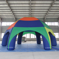 Tente araignée gonflable, dôme gonflable multi-arches, abri gonflable portable pour événements, promotion et activités en salons professionnels