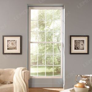 Fenêtres coulissantes verticales à simple battant de style américain, cadre en aluminium blanc, à isolation thermique améliorée, pour <span class=keywords><strong>baie</strong></span> <span class=keywords><strong>vitrée</strong></span> extérieure - Product Image 3