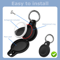 Étui de protection anti-perte de localisation de conception sportive pour Apple AirTag coque étanche modèle Pro avec verrouillage de sécurité étuis pour téléphone portable