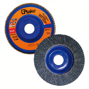 Disco de Láminas Ttake 125x22 mm Zirconium Plus con Respaldo de Nylon Abrasivo para Ruedas de Pulir - Product Image 2