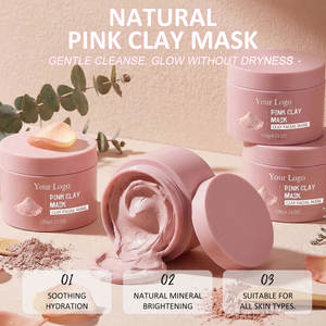 <span class=keywords><strong>Masque</strong></span> facial en <span class=keywords><strong>argile</strong></span> <span class=keywords><strong>rose</strong></span> Kaolin, naturel et biologique, pour éclaircir la peau, raffermir, réduire les pores, nettoyer en profondeur les points noirs, marque privée - Product Image 2