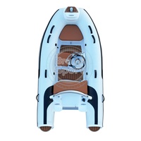 Petits bateaux gonflables à nervures en fibre de verre Hypalon/PVC durables de 300 pieds avec accessoires accueillis par les amateurs de sports de plein air