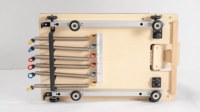 Barra de Apoyo Ajustable para Pies, Ahorra Espacio, Equipo de Entrenamiento de Yoga en el Suelo, Máquina de Pilates Reformer Profesional Multifuncional de Aluminio