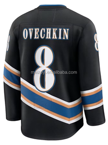 Jahitan Berkualitas Terbaik Dapat Disesuaikan # 8 Alexander Ovechkin # 43 Tom Wilson # 77 TJ Oshie Jersey Hoki Es Amerika - Product Image 2