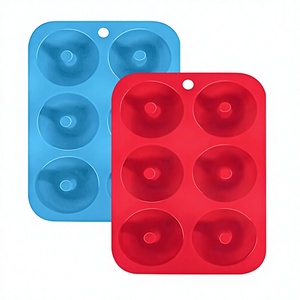 Molde de Silicona Ecológico Antiadherente de 6 Cavidades para Donuts, Libre de BPA, Apto para Lavavajillas, Fácil de Limpiar, Molde para Hornear Pasteles, Donuts 3D - Product Image 3