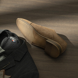Chaussures habillées Oxford rétro pour hommes en cuir véritable et daim de vachette haut de gamme, style décontracté et formel, collection 2026, vente chaude - Product Image 4