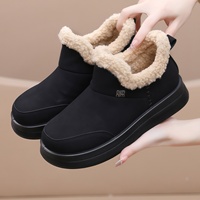 Bottes mi-hautes pour femmes, nouvelle collection hiver, doublure en polaire épaisse, semelle épaisse, légères, chaudes, confortables, chaussures décontractées pour maman