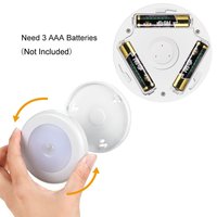 Lumières de capteur de mouvement LED super lumineuses-Veilleuse de placard à détection de mouvement alimentée par batterie sans fil
