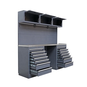 Jzd 72 "वर्कस्टेशन उपकरण छाती 15 दराज धातु उपकरण के साथ वर्कबेंच के लिए कैबिनेट - Product Image 2