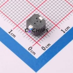 HX TS665WS 200gf Tactile Switch SMD,6x6mm Switch Single Pole Single Throw Round Button 2N Vertical Mount - Product Image 2