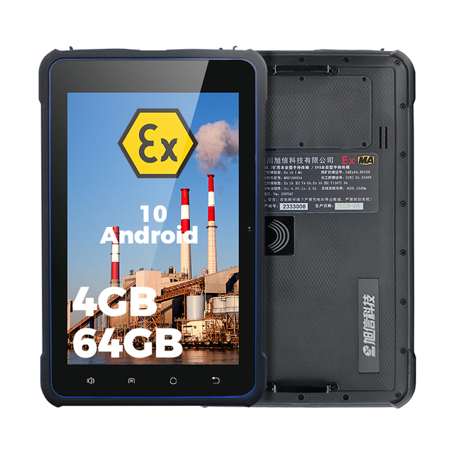Factory Price Industrial Rugged Explosion-Proof Intrinsically Safe Tablet PC Wi-Fi MTK Processor 8" Screen 4GB Memory Android10