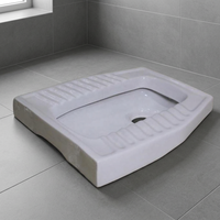 Toilette à squat orientale en porcelaine 21 pouces blanc Orissa Design articles sanitaires en céramique indienne pour les projets de gros