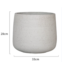 Vente en gros jardin maison balcon décoration plante pots de plantes succulentes logo personnalisé pots de fleurs en béton blanc en vrac