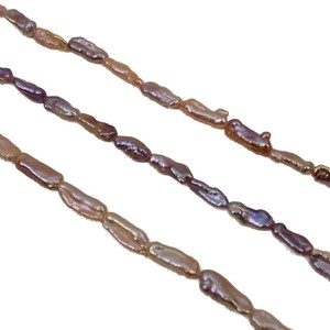 Collar de Perlas Keshi de Agua Dulce con Forma Barroca Natural de 7-8 mm, Joyería Semiterminada con Cuentas Sueltas como Accesorio - Product Image 5