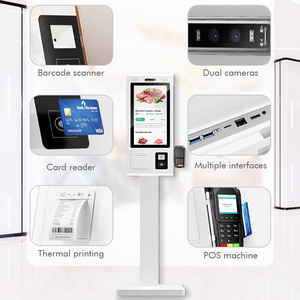 Kiosque de commande en libre-service à écran tactile sur pied de 21,5, 27 ou 32 pouces avec fonction SDK automatique et paiement NFC pour restaurant - Product Image 6