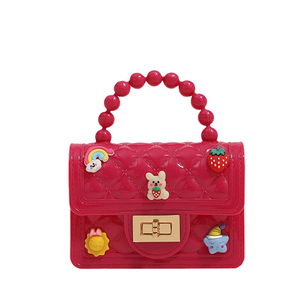 Bolsa de mão com corrente de pérola fashion com desenho fofo para crianças, mini bolsa crossbody para moedas, bolsa para meninas e crianças - Product Image 2