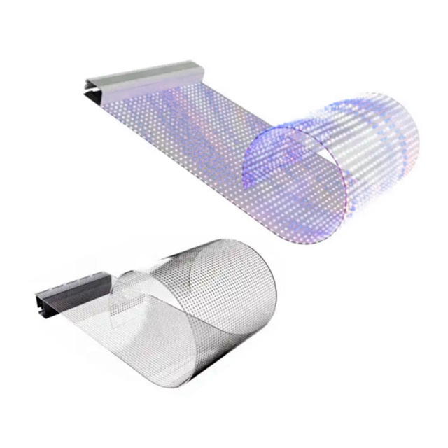 Flexible Transparent LED Film Screen Crystal Membrane Display Video Wall Ultra Thin Digital Signage Panel for Mall Window Glass