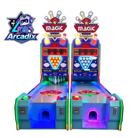 Machine de jeu d'arcade de bowling magique à monnayeur pour 2 joueurs, machine de bowling à tickets pour centre de jeux, sport d'intérieur