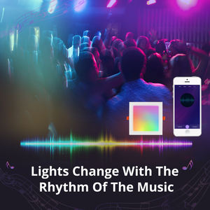 <span class=keywords><strong>Benexmart</strong></span> Tuya WiFi LED Smart Downlight 7w 10w 15w RGBW Plafonnier encastré carré Panneau Alexa Google Home Voix Maison intelligente - Product Image 3