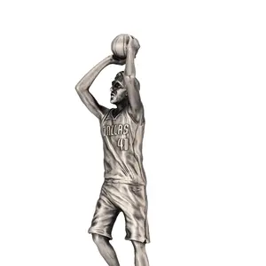 Venda quente personalizado nba estrela troféu basquete, jogador, figuras, premiado, basquete, vencedor, troféu