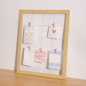 Cadres <span class=keywords><strong>photo</strong></span> en papier pour bricolage en bois massif <span class=keywords><strong>avec</strong></span> clip en <span class=keywords><strong>corde</strong></span> de chanvre Décoration murale suspendue colorée pour la maison pour l'affichage de photos - Product Image 2