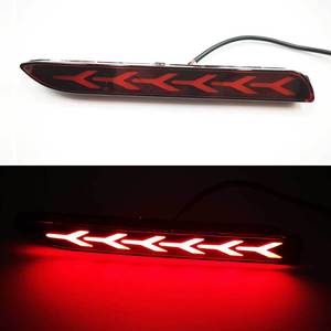 Reflector LED para Parachoques Trasero para <span class=keywords><strong>Toyota</strong></span> Camry, Wish, Alphard, Vellfire, Innova, Harrier, Luz de Circulación Diurna DRL, Luz de Freno Secuencial - Product Image 3