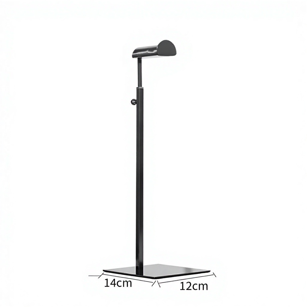 Large A-head brushed black titanium-black seal glaze