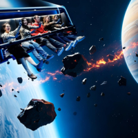 Cinéma dôme volant haute définition avec écran LED, grand champ de vision, expérience de vol immersive pour usage commercial