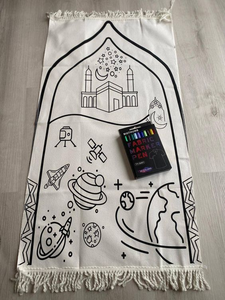 Tappetino da Preghiera Islamico Turco <span class=keywords><strong>per</strong></span> Bambini, Coperta da Preghiera Portatile <span class=keywords><strong>per</strong></span> Bambini, Tappeto da Preghiera Musulmano - Product Image 6