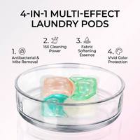 LMZ 4-in-1 Pod Deterjen Gel Ramah Lingkungan Sekali Pakai 15X Ultra Konsentrat Aroma Tahan Lama 30 Hari
