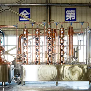 Meto 300L 500L Machine à distiller l'alcool pour Whisky Rhum Gin Vodka Brandy Spirit distillateur Cuivre Pot distillerie