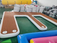 Ponton flottant en T pour l'extérieur, bateau gonflable, plate-forme de jet ski, quai flottant gonflable pour jet ski