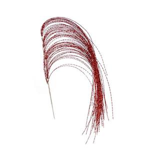 Rama Colgante con Varillas Retorcidas, Rojo Brillante, Altura 140 cm - Product Image 1