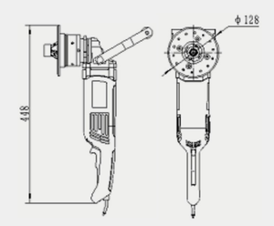 Máquina Portátil para Biselado de Placas Metálicas PB-10, 1-10 mm, Motor de 1400W, Fácil de Operar - Product Image 6