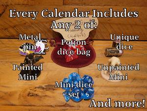 Calendario de Adviento de Navidad Nueva llegada Dungeones and Dragons Mystery Blind Box Dice Calendario de Adviento Regalo de Navidad para niños - Product Image 6