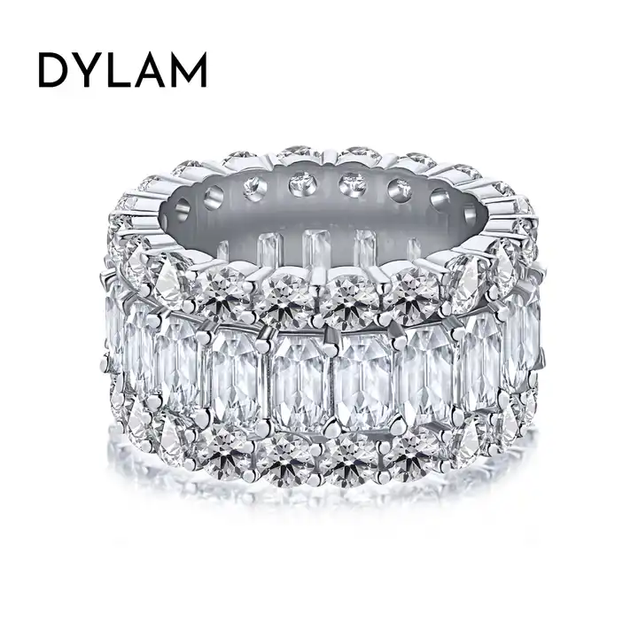 Crystal Zircon Ring Set (2 Rings) Engagement Ring Wedding - Temu