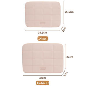 Funda Protectora para Portátil <span class=keywords><strong>de</strong></span> Tela Suave <span class=keywords><strong>de</strong></span> Poliéster, Ligera, Moderna y Portátil, con Cierre <span class=keywords><strong>de</strong></span> Cremallera, para Uso Diario en el Trabajo - Product Image 5