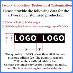 Custom Logo Woven Jacquard Elastic Band 40mm (Nylon/Spandex) Environmental Protection Custom Color for Home Textile Use - Product Image 5