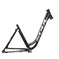 Cadre de vélo de montagne AM en aluminium rigide 26/27,5/29 pouces avec passage de câbles interne, freins à disque, léger, axe arrière 12x148mm