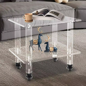 รถเข็น2ชั้นอะคริลิคใส11.81 "x 15.75" x 13.18" - Product Image 6