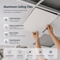 Panneau de plafond en aluminium, panneau composite ignifuge en nid d'abeille, revêtement imperméable pour mur de bureau