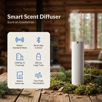 Diffuseur d'arômes sans eau Crearoma, diffuseur radar, huile essentielle 200 ml, humidificateur mural, purificateur d'air avec fonction de détection d'huile