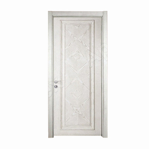 <span class=keywords><strong>Puerta</strong></span> de Madera <span class=keywords><strong>Maciza</strong></span> de Lujo para Dormitorio, Diseño de <span class=keywords><strong>Puerta</strong></span> de Madera para Interiores de Hotel, Color Blanco Lacado, Estilo Americano - Product Image 1