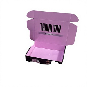 Custom Printing Embossed Rigid <b>Pink</b> Slotted Boxes Corrugated Board Heart Shape Gift <b>Wrap</b> Shipping Packaging - Product Image 2