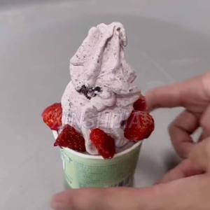 Mélangeur de mélangeur de <span class=keywords><strong>machine</strong></span> <span class=keywords><strong>à</strong></span> milkshake de crème glacée de gelato de vrai fruit de yaourt glacé de tourbillon automatique commercial pour des sorbetes - Product Image 3