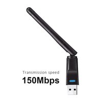 Adaptador USB WiFi de 150 Mbps para PC, Tarjeta de Red USB Ethernet, Antena Receptora Wi-Fi para Escritorio, Dongle WiFi 2.4G